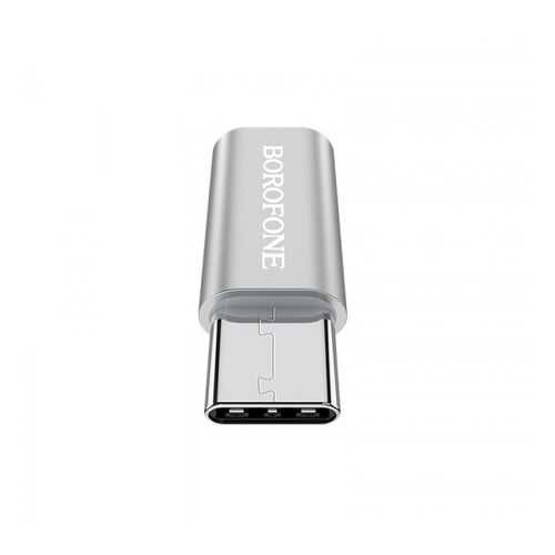 Переходник Borofone BV4 MicroUSB to Type-C Silver в Связной