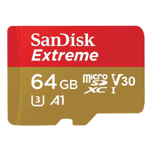 Карта памяти SanDisk Micro SDXC Extreme SDSQXAF-064G-GN6AA 64GB в Связной