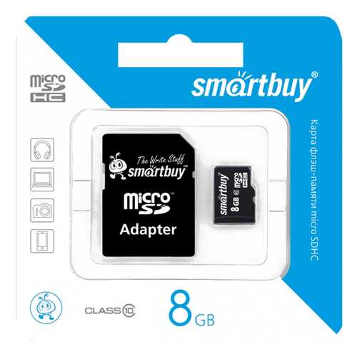 Карта памяти SmartBuy Micro SDHC SB8GBSDCL10-01 8GB в Связной