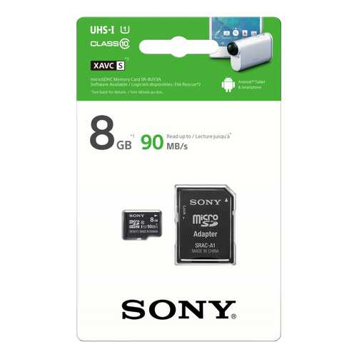 Карта памяти Sony Micro SDHC SR8UY3AT 8GB в Связной