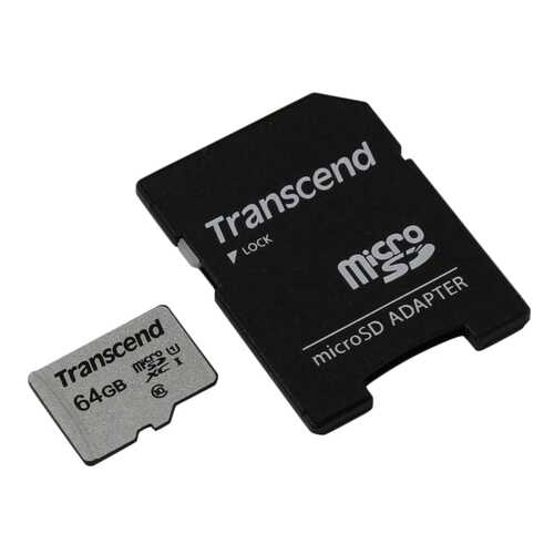 Карта памяти Transcend Micro SDHC TS64GUSD300S-A 64GB в Связной