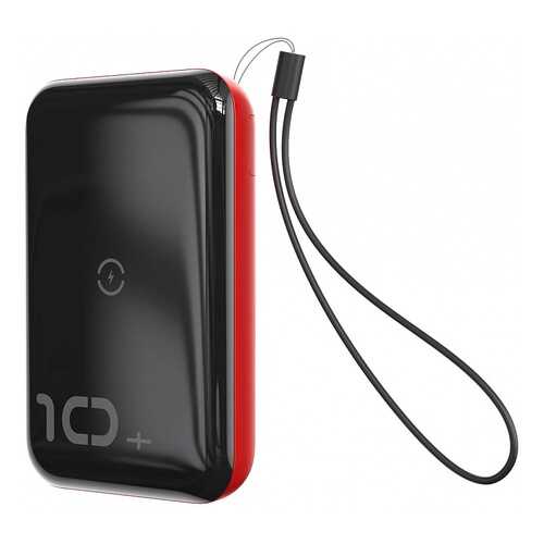 Внешний аккумулятор Baseus Mini S Bracket 10W Wireless Charger 10000mAh Black/Red в Связной