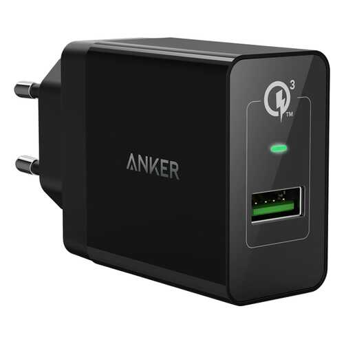 Сетевое зарядное устройство Anker PowerPort+ QC3.0 1 USB 3A Black в Связной