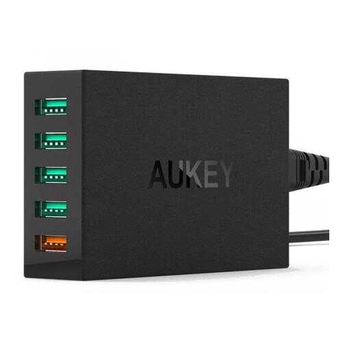 Сетевое зарядное устройство Aukey PA-T15 5 USB 3A Black в Связной