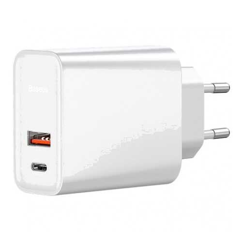 Сетевое зарядное устройство Baseus USB+Type-C 30W White (CCFS-C02) в Связной