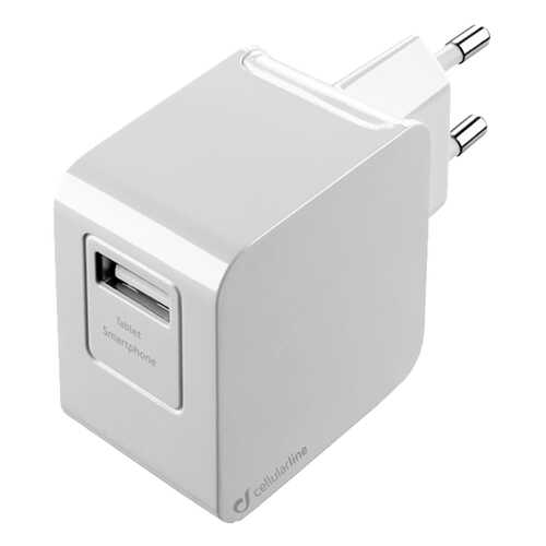 Сетевое зарядное устройство Cellular Line 1 USB 2A White в Связной