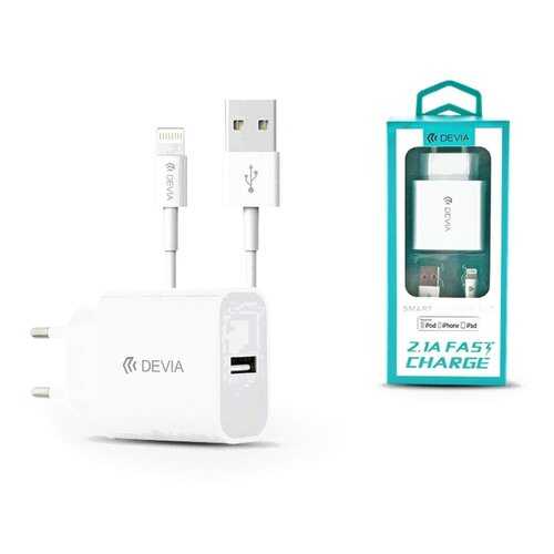 Сетевое зарядное устройство Devia Lightning Smart Charger Suit 10W White в Связной