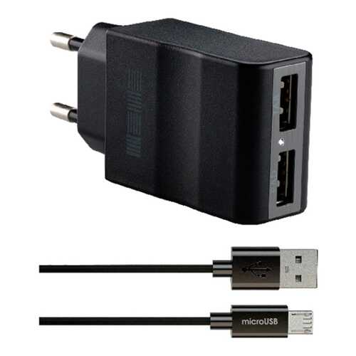 Сетевое зарядное устройство InterStep Travel Charger 2 USB 2,1A Black в Связной