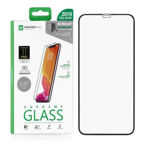 Защитное стекло AMAZINGthing SupremeGlass Extra Hard 3D Black 0.3mm для Apple iPhone X в Связной