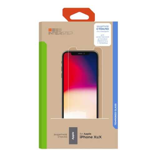 Защитное стекло InterStep для Apple iPhone X/iPhone XS (IS-TG-IPHONXSCL-UA3B202) в Связной