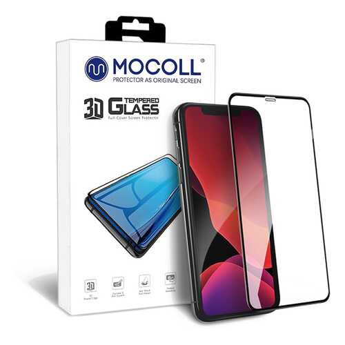 Защитное стекло MOCOLL 3D MIX для iPhone 11 / XR Черное (Серия Pearl) в Связной