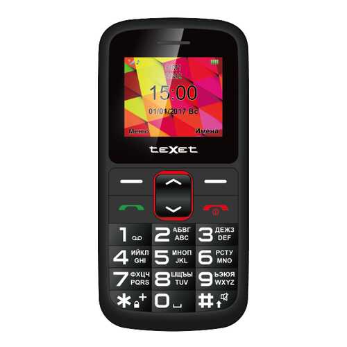 Мобильный телефон teXet TM-B217 Black/Red в Связной