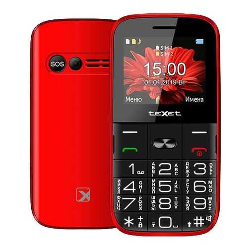 Мобильный телефон teXet TM-B227 Red в Связной