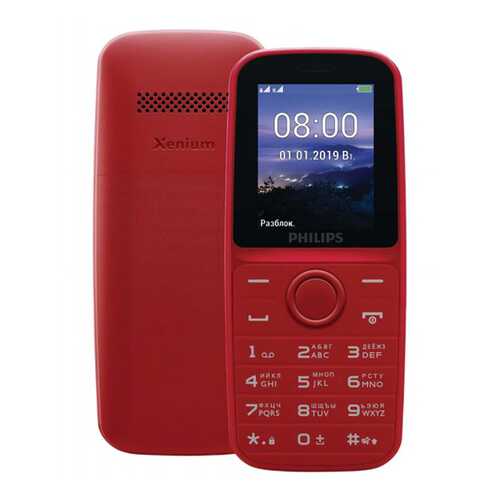 Мобильные телефон Philips Xenium E109 Red в Связной