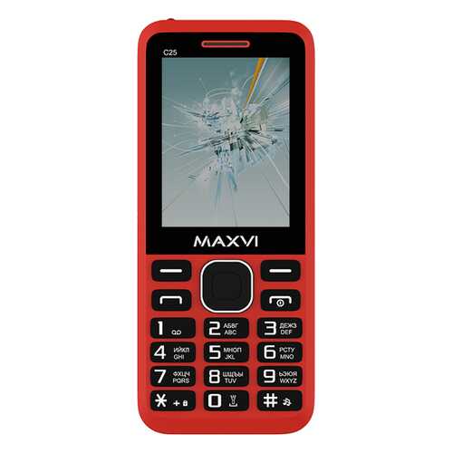 Мобильный телефон Maxvi C25 Red в Связной