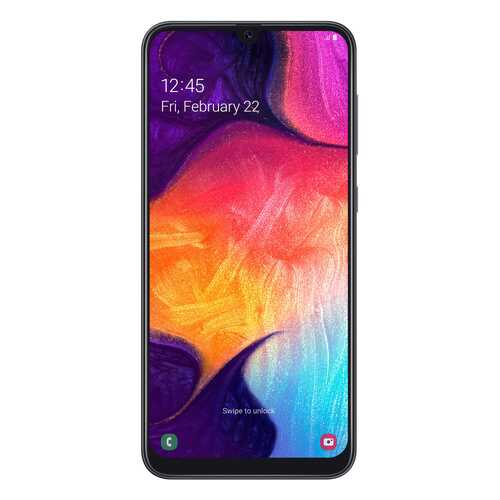 Смартфон Samsung Galaxy A50 (2019) 64Gb Black (SM-A505F) в Связной